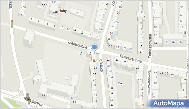 Wrocław, Przestrzenna, 19A, mapa Wrocławia