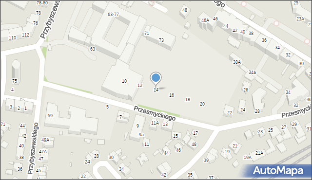 Wrocław, Przesmyckiego Zenona Miriama, 14, mapa Wrocławia