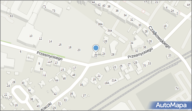 Wrocław, Przesmyckiego Zenona Miriama, 22, mapa Wrocławia