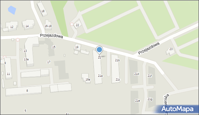 Wrocław, Przejazdowa, 21, mapa Wrocławia