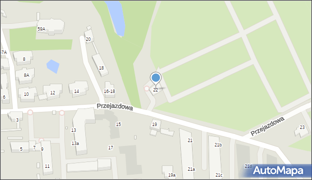 Wrocław, Przejazdowa, 22, mapa Wrocławia