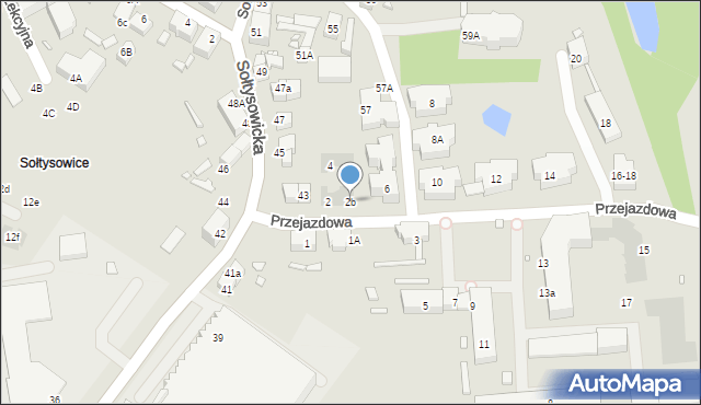 Wrocław, Przejazdowa, 2b, mapa Wrocławia