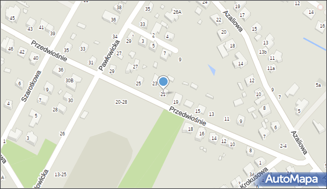 Wrocław, Przedwiośnie, 21, mapa Wrocławia