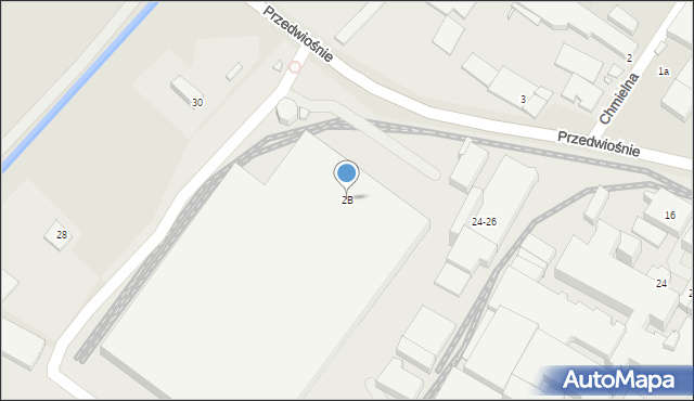 Wrocław, Przedwiośnie, 2B, mapa Wrocławia