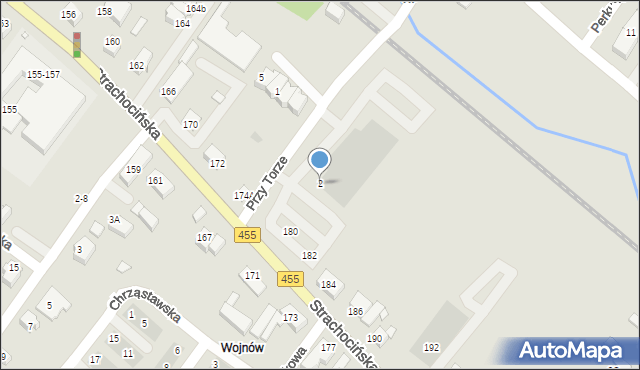 Wrocław, Przy Torze, 2, mapa Wrocławia