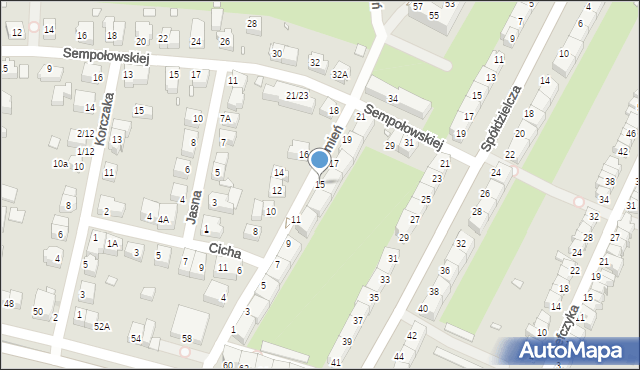 Wrocław, Promień, 15, mapa Wrocławia