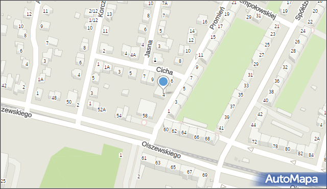 Wrocław, Promień, 4, mapa Wrocławia