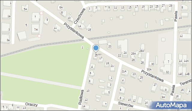 Wrocław, Przystankowa, 15, mapa Wrocławia