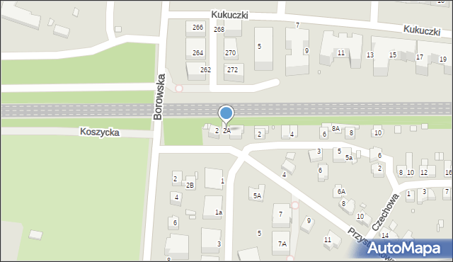 Wrocław, Przystankowa, 2A, mapa Wrocławia