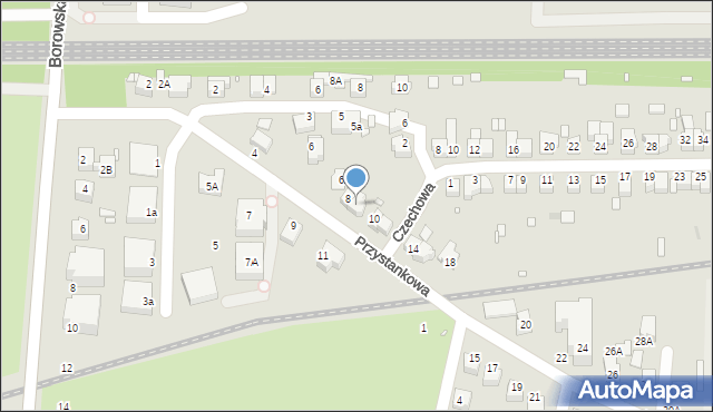 Wrocław, Przystankowa, 8A, mapa Wrocławia