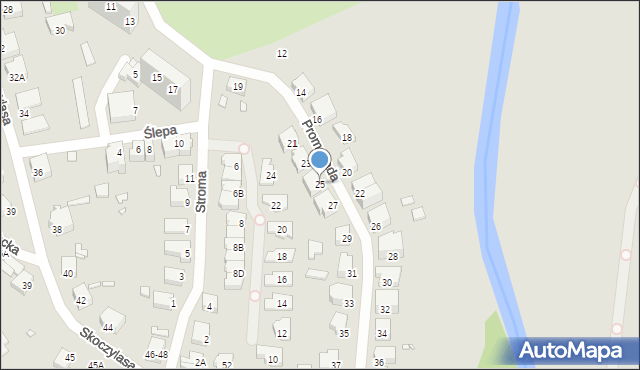 Wrocław, Promenada, 25, mapa Wrocławia