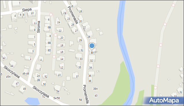 Wrocław, Promenada, 30, mapa Wrocławia