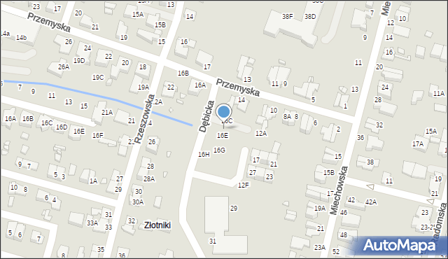 Wrocław, Przemyska, 16D, mapa Wrocławia