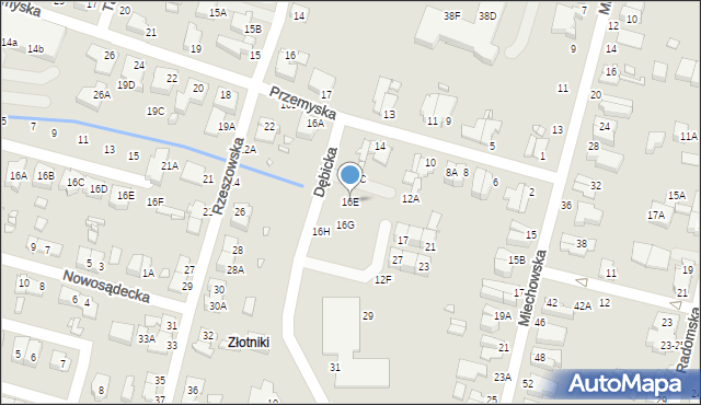 Wrocław, Przemyska, 16E, mapa Wrocławia