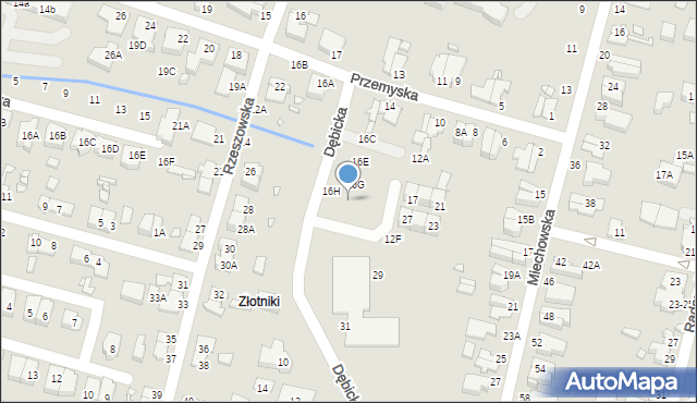 Wrocław, Przemyska, 16I, mapa Wrocławia