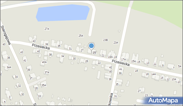 Wrocław, Przesiecka, 25, mapa Wrocławia