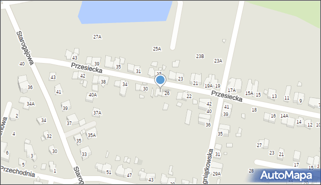 Wrocław, Przesiecka, 28, mapa Wrocławia