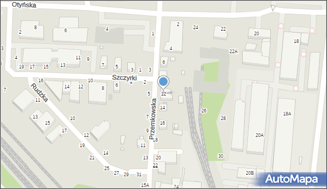 Wrocław, Przemkowska, 12, mapa Wrocławia