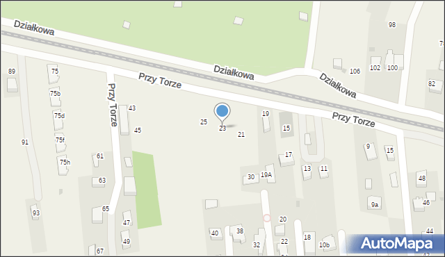 Zabierzów, Przy Torze, 23, mapa Zabierzów