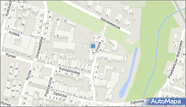 Ząbkowice Śląskie, Prusa Bolesława, 5, mapa Ząbkowice Śląskie