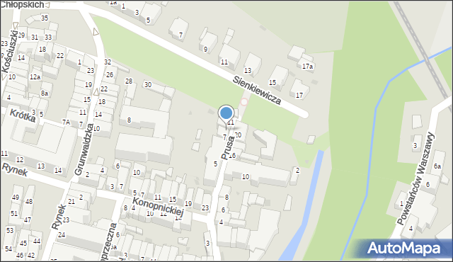 Ząbkowice Śląskie, Prusa Bolesława, 9, mapa Ząbkowice Śląskie