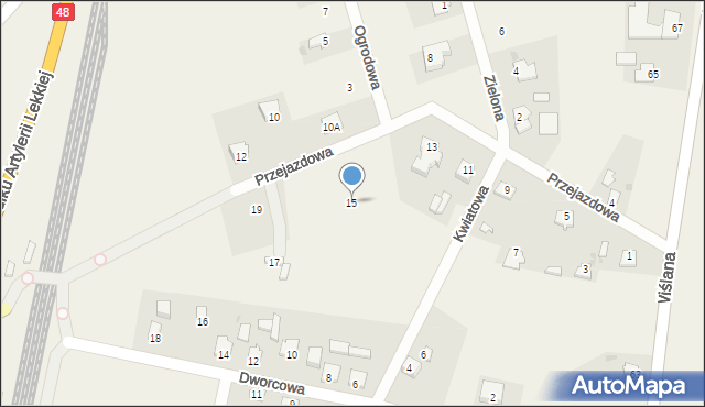 Zajezierze, Przejazdowa, 15, mapa Zajezierze