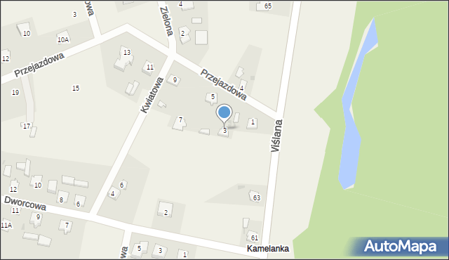 Zajezierze, Przejazdowa, 3, mapa Zajezierze