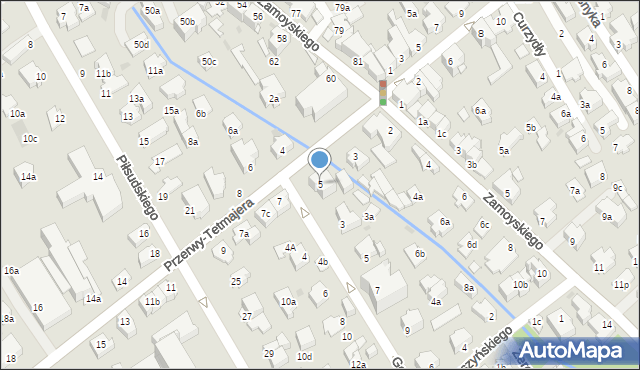 Zakopane, Przerwy-Tetmajera Kazimierza, 5, mapa Zakopanego