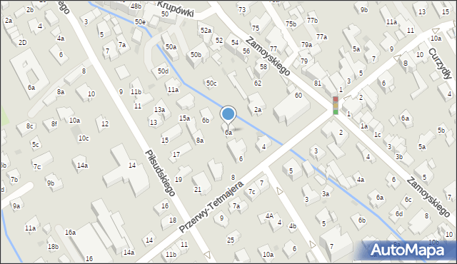 Zakopane, Przerwy-Tetmajera Kazimierza, 6a, mapa Zakopanego