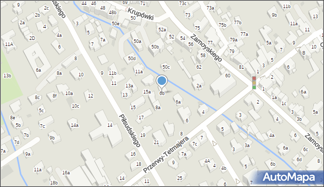 Zakopane, Przerwy-Tetmajera Kazimierza, 6b, mapa Zakopanego