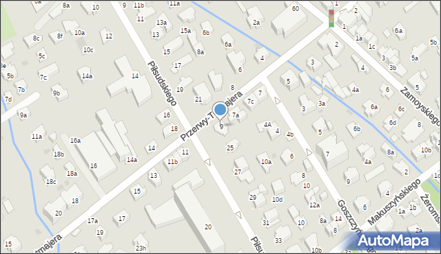 Zakopane, Przerwy-Tetmajera Kazimierza, 9, mapa Zakopanego