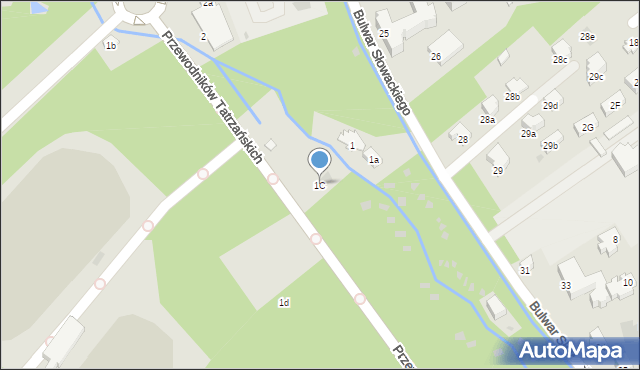 Zakopane, Przewodników Tatrzańskich, 1C, mapa Zakopanego