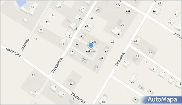 Załom, Przyjemna, 22c, mapa Załom