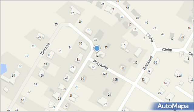 Załom, Przyjemna, 34, mapa Załom