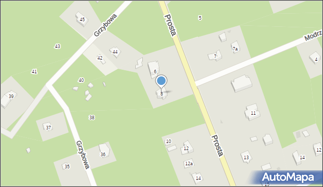 Żarki-Letnisko, Prosta, 8, mapa Żarki-Letnisko