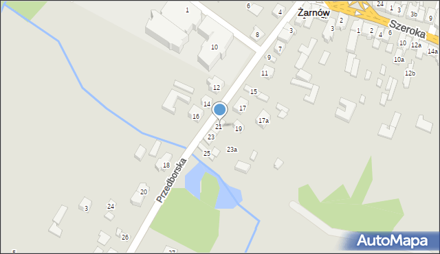 Żarnów, Przedborska, 21, mapa Żarnów