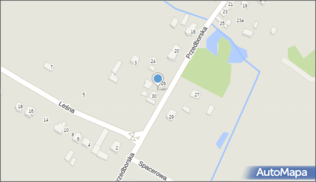 Żarnów, Przedborska, 28, mapa Żarnów