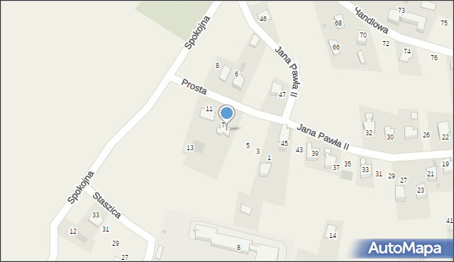 Zarzecze, Prosta, 9, mapa Zarzecze