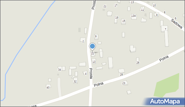 Zawichost, Prosta, 11, mapa Zawichost