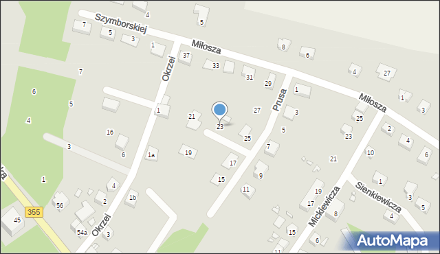 Zawidów, Prusa Bolesława, 23, mapa Zawidów