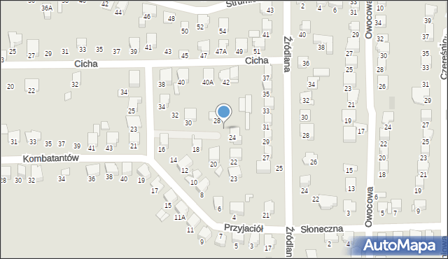 Zawiercie, Przyjaciół, 26, mapa Zawiercie
