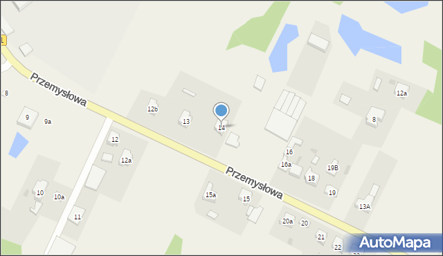 Zawodzie, Przemysłowa, 14, mapa Zawodzie