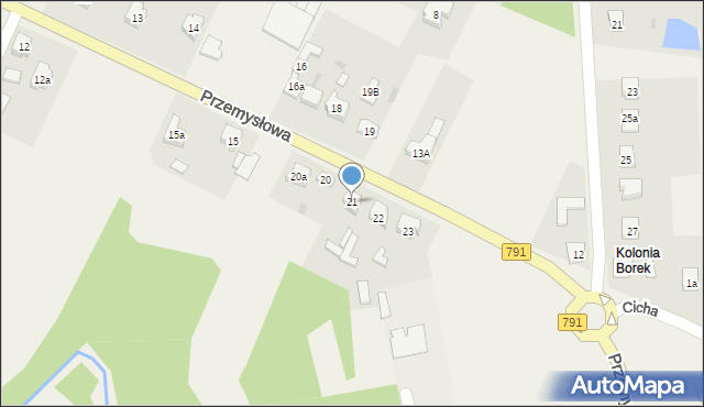 Zawodzie, Przemysłowa, 21, mapa Zawodzie