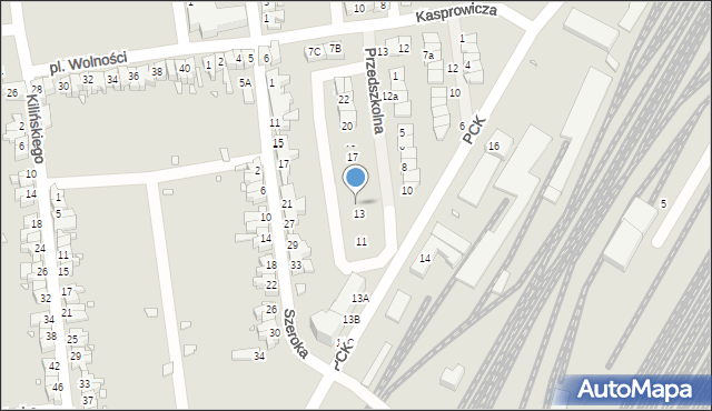 Zbąszynek, Przedszkolna, 14, mapa Zbąszynek