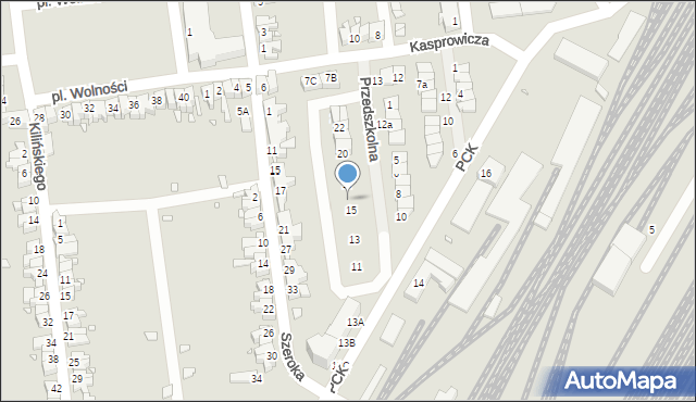 Zbąszynek, Przedszkolna, 16, mapa Zbąszynek