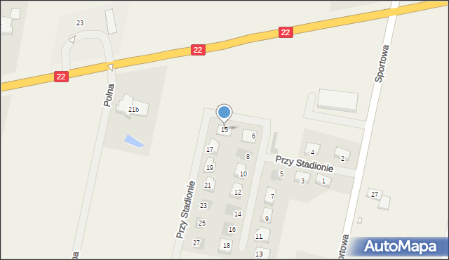 Zblewo, Przy Stadionie, 15, mapa Zblewo