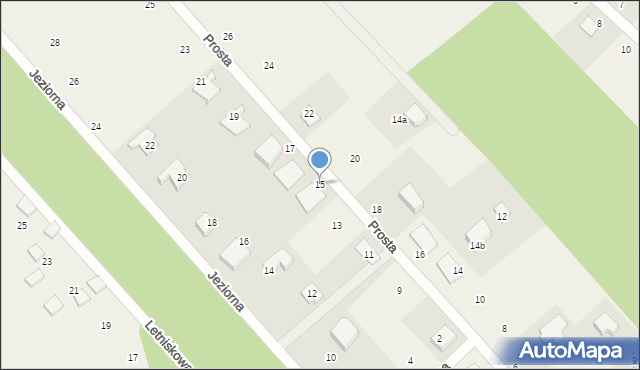 Zbychowo, Prosta, 15, mapa Zbychowo