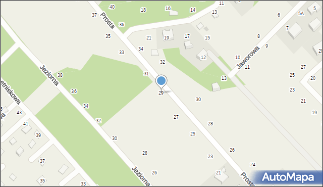 Zbychowo, Prosta, 29, mapa Zbychowo