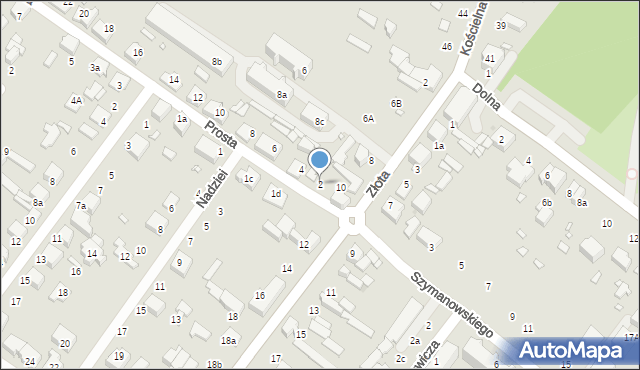 Zduńska Wola, Prosta, 2, mapa Zduńska Wola