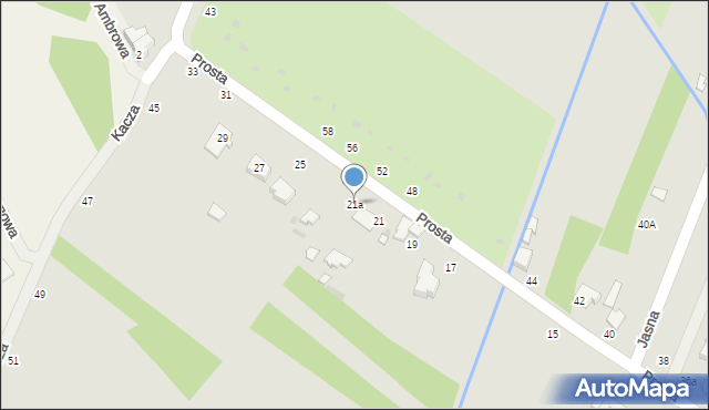 Zduńska Wola, Prosta, 21a, mapa Zduńska Wola